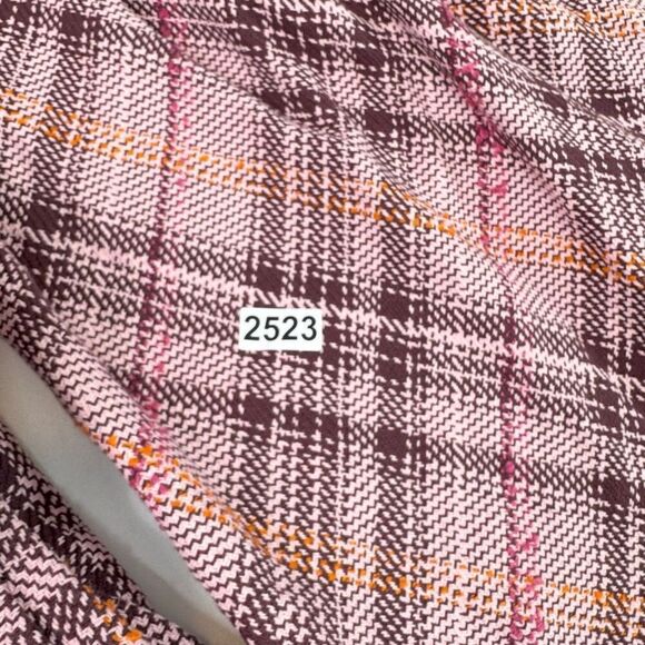 Anthropolgie Jacket Shacket Women Small Hudson Plaid Pink Heavy Button Up Cozy - Picture 11 of 13